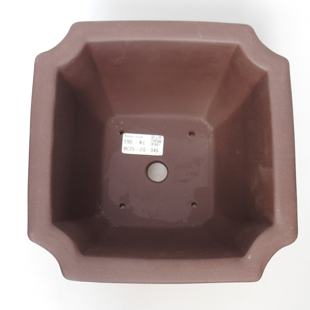 Miska 20,5 x 20,5 x 14 cm brązowa