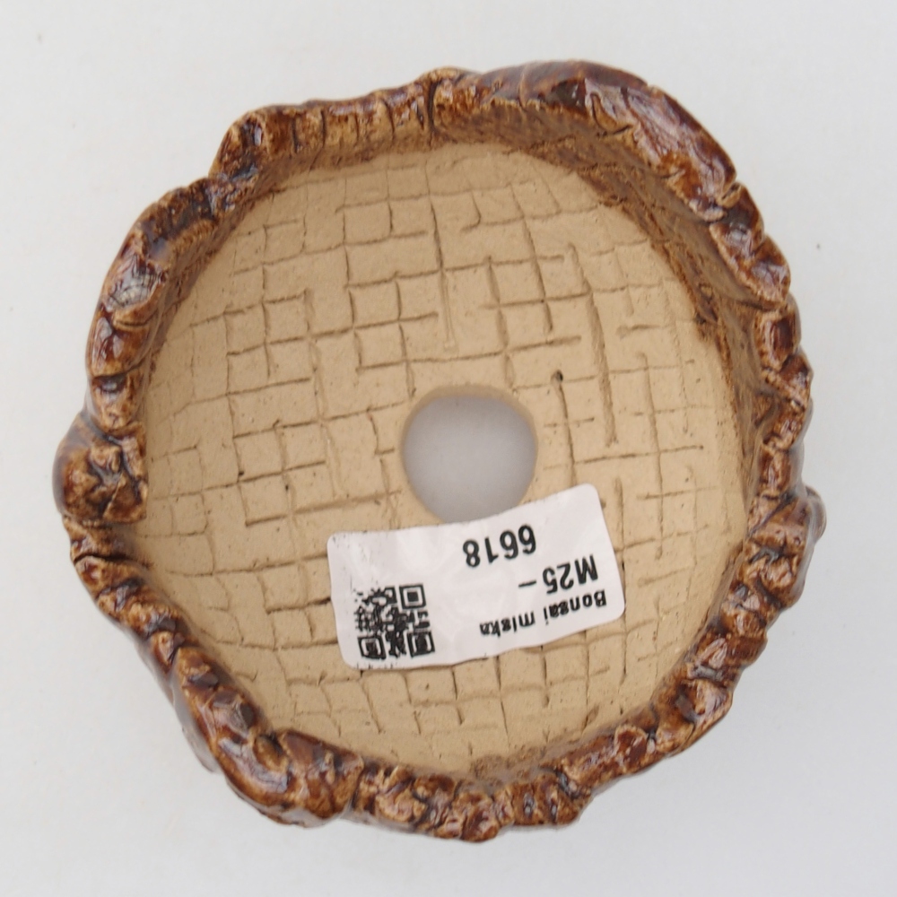 Muszla ceramiczna 9 x 8 x 6,5 cm, kolor brązowy