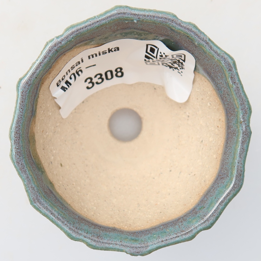 Ceramiczna miseczka do bonsai 5,5 x 5,5 x 3,5 cm, kolor szary