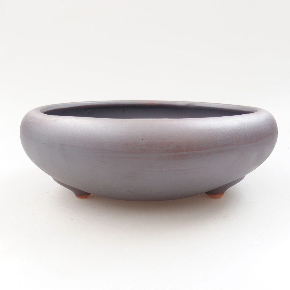 Ceramiczna miska bonsai 21 x 21 x 7,5 cm, kolor metaliczny