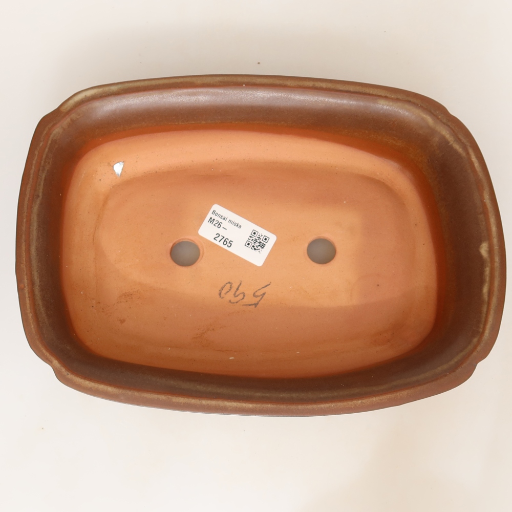 Ceramiczna miska  24 x 17 x 6 cm, kolor brązowy