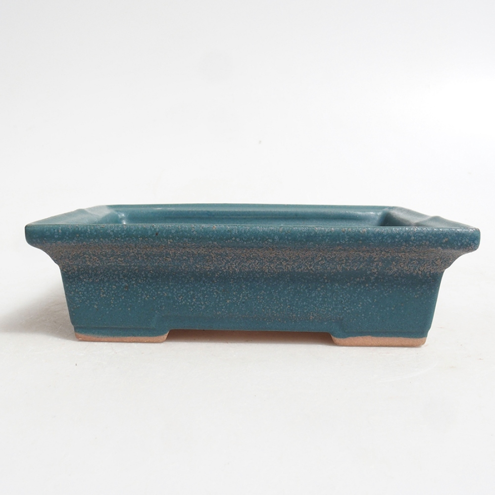 Ceramiczna miska bonsai 13 x 10 x 4 cm, kolor niebieski