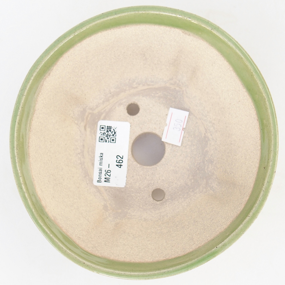 Ceramiczna miska do bonsai 13,5 x 13,5 x 6,5 cm, zielona