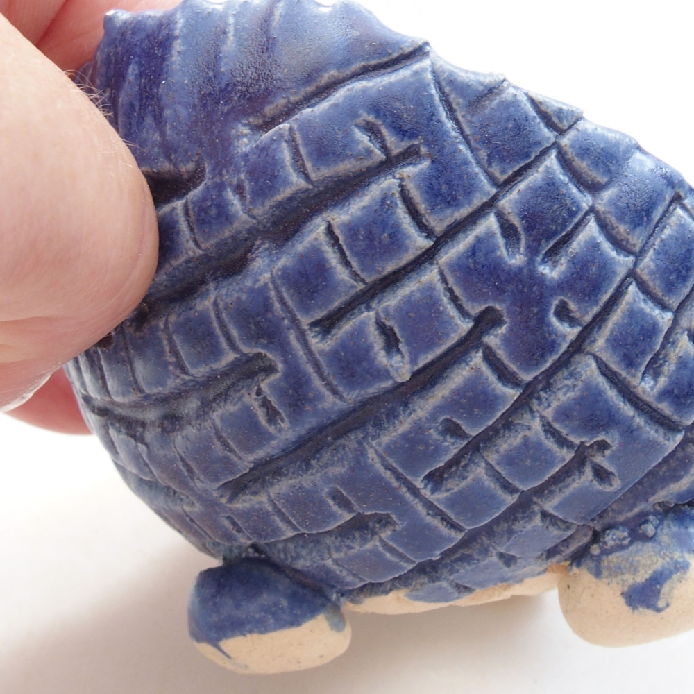 Muszla ceramiczna 7 x 7 x 6 cm, kolor niebieski