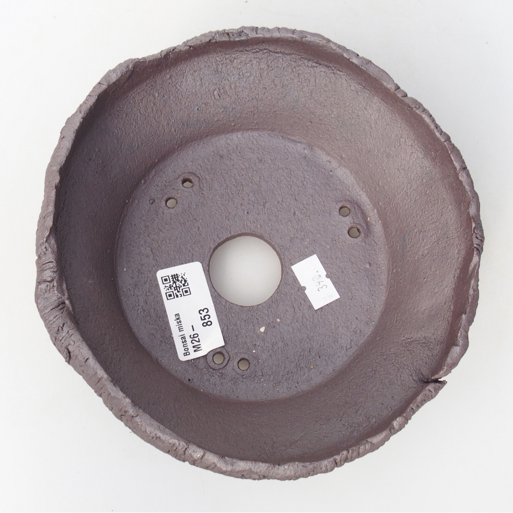 Ceramiczna miska do bonsai 18 x 17 x 5,5 cm, kolor metaliczny