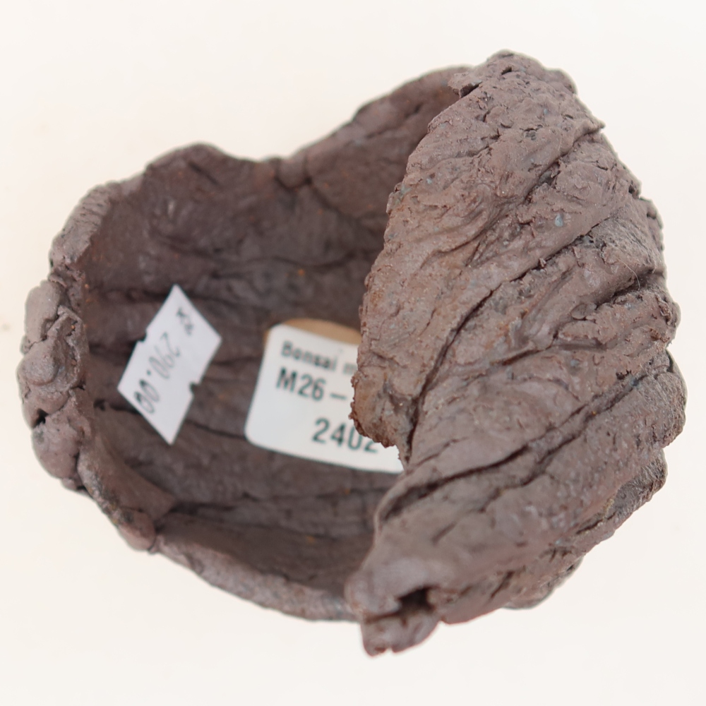 Ceramiczna skorupa  7,5 x 7 x 11,5 cm, kolor brązowy