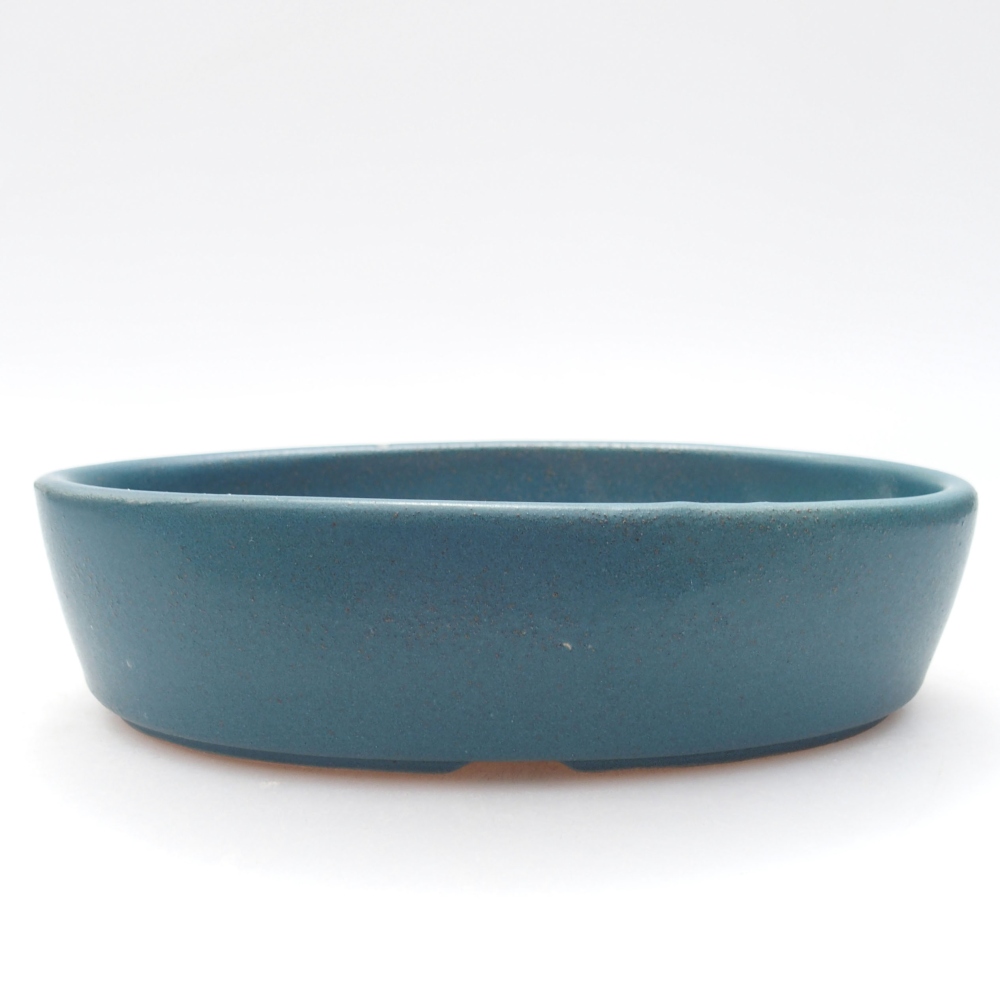 Ceramiczna miska bonsai 16 x 11,5 x 4 cm, kolor niebieski