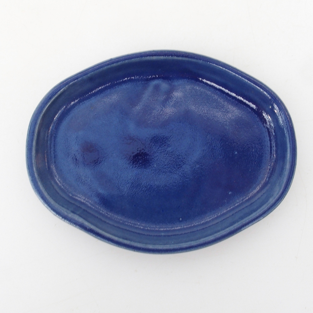 Miska do bonsai + podstawka H05 – 11 x 8 x 4 cm. – niebieska