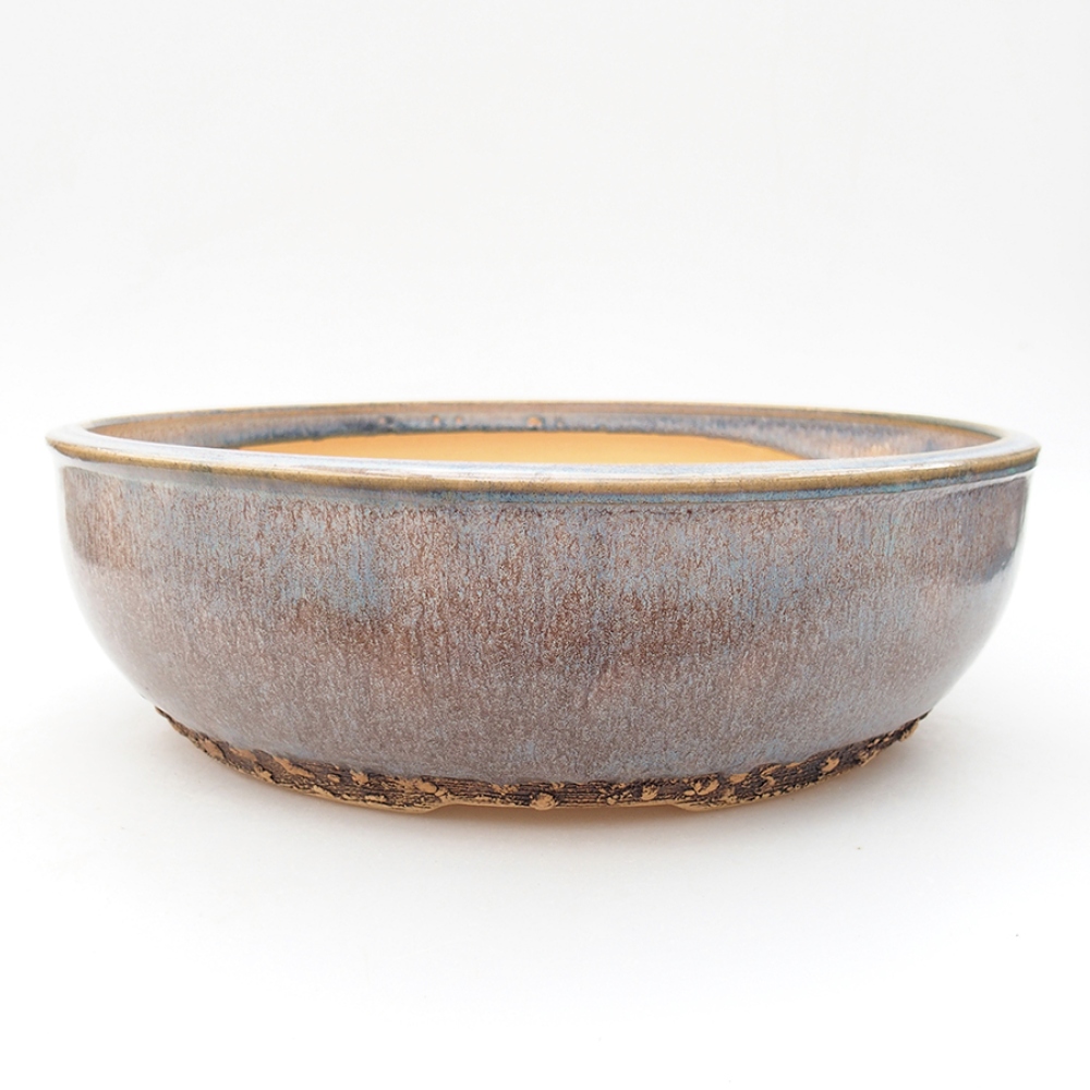 Ceramiczna miska bonsai 27 x 27 x 8 cm, kolor niebieski