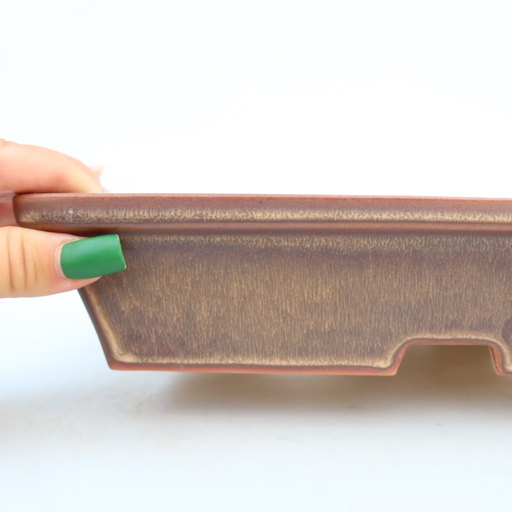 Ceramiczna miska  26 x 20 x 5 cm, kolor brązowy