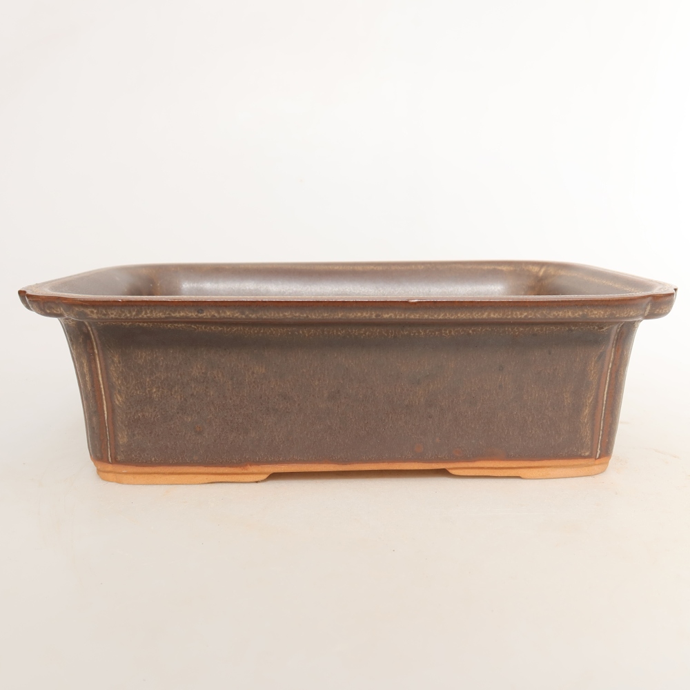 Miska ceramiczna  20 x 15,5 x 5,5 cm, kolor brązowy