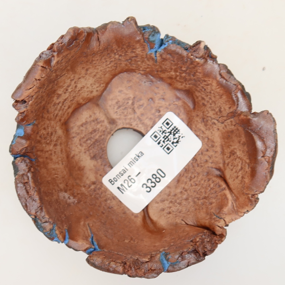 Ceramiczna skorupka 9 x 9 x 5 cm, kolor niebieski
