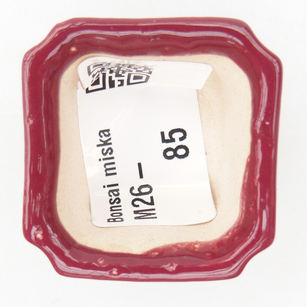 Mini miska do bonsai 3,5 x 3,5 x 2 cm, bordowa
