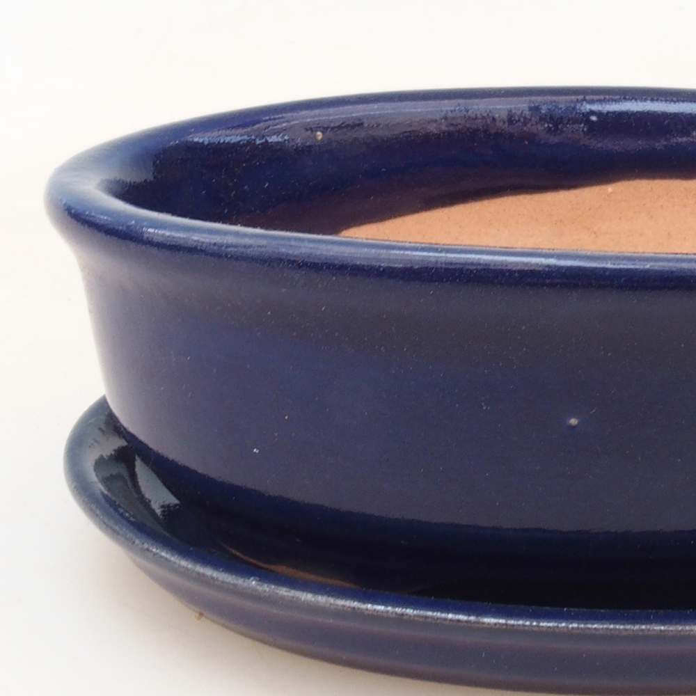 Bonsai bowl + spodek H04 - niebieski