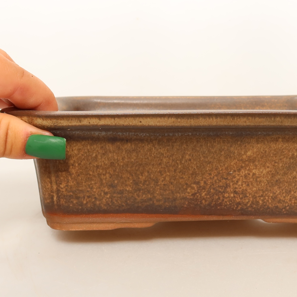 Miska ceramiczna  20 x 15,5 x 6 cm, kolor brązowy