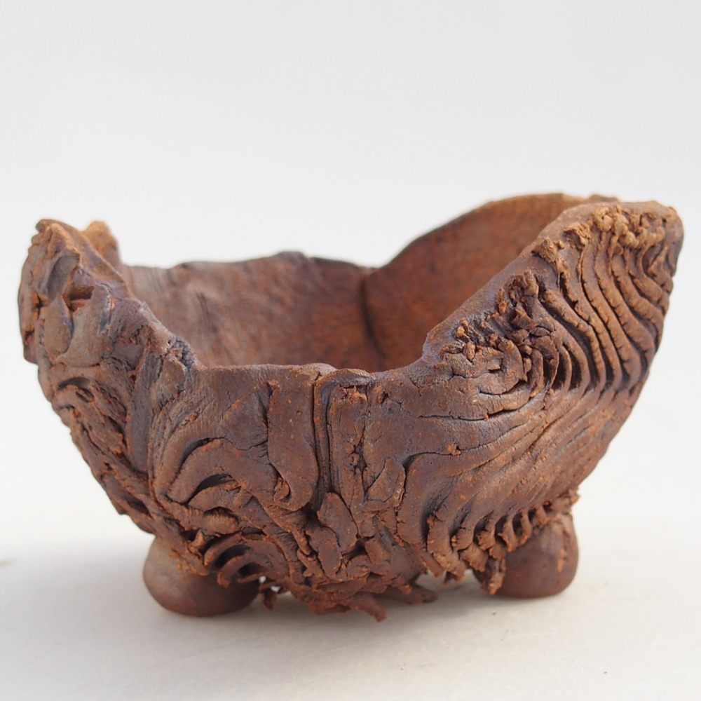 Ceramiczna muszla 8,5 x 8 x 5,5 cm, kolor brązowy