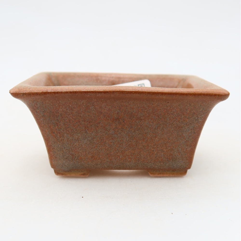 Ceramiczna miseczka do bonsai 8,5 x 6 x 4 cm, kolor brązowy