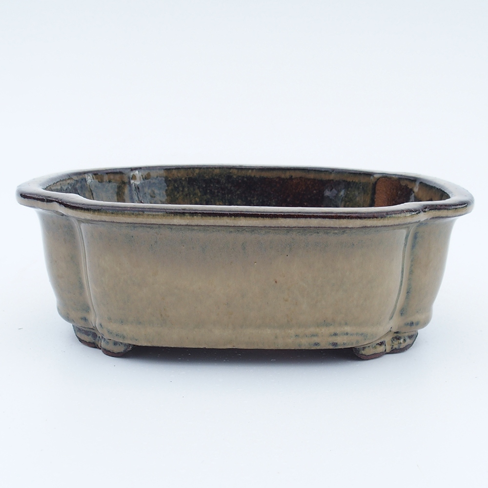 Miska 20 x 16 x 6,5 cm szaro-beżowa