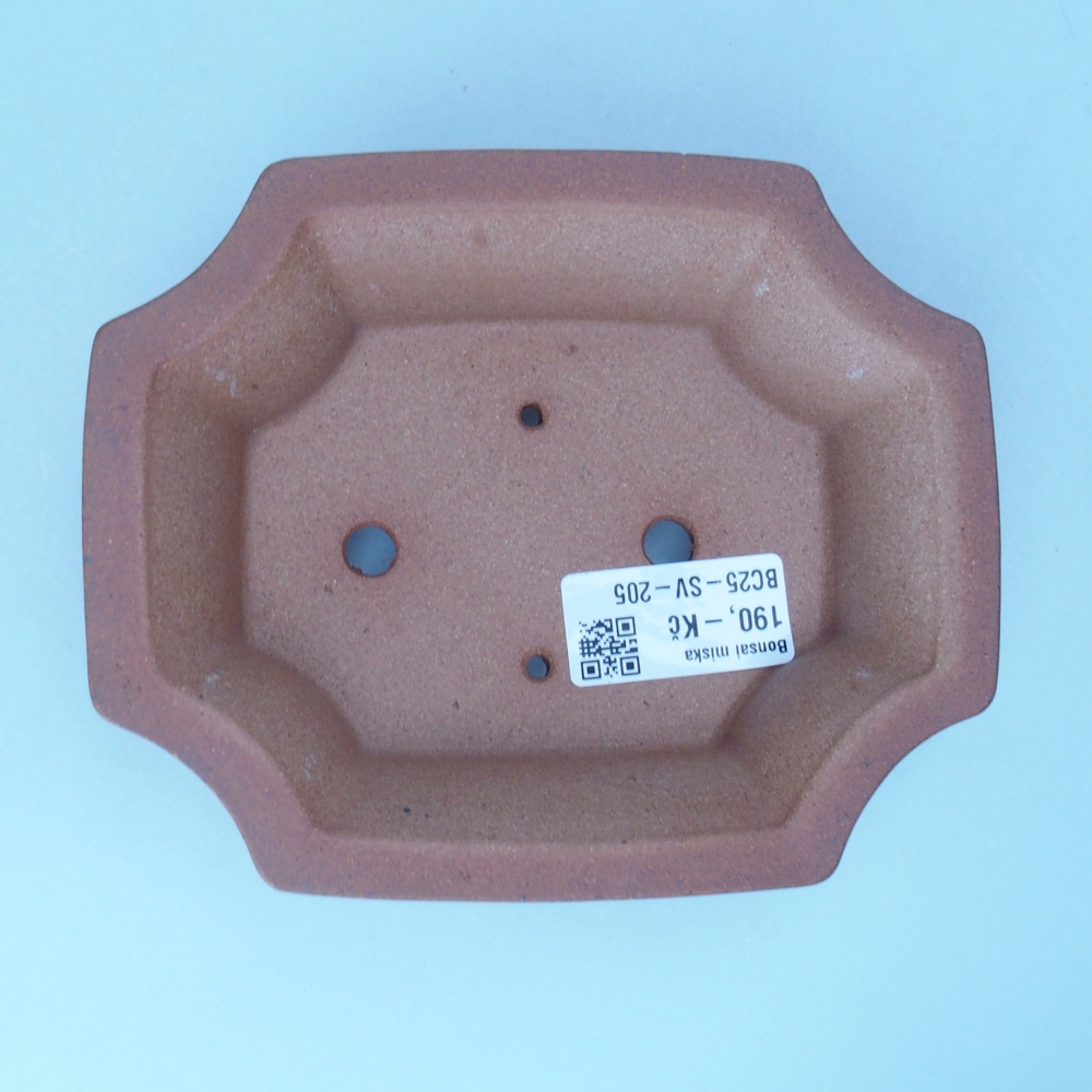 Miska 15 x 12 x 4 cm brązowa