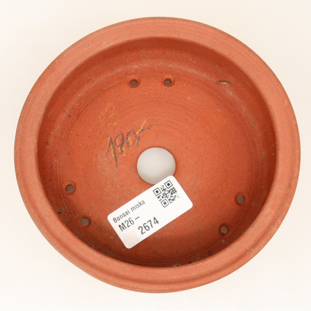 Ceramiczna miska  13 x 13 x 5 cm, kolor ceglasty