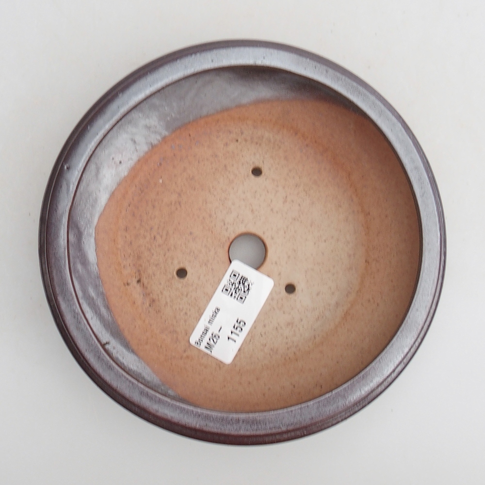 Ceramiczna miska do bonsai 15 x 15 x 4,5 cm, brązowa