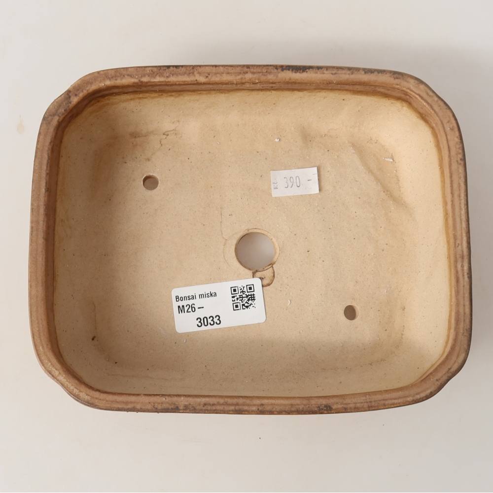 Ceramiczna miska do bonsai 18 x 14 x 4,5 cm, kolor różowy