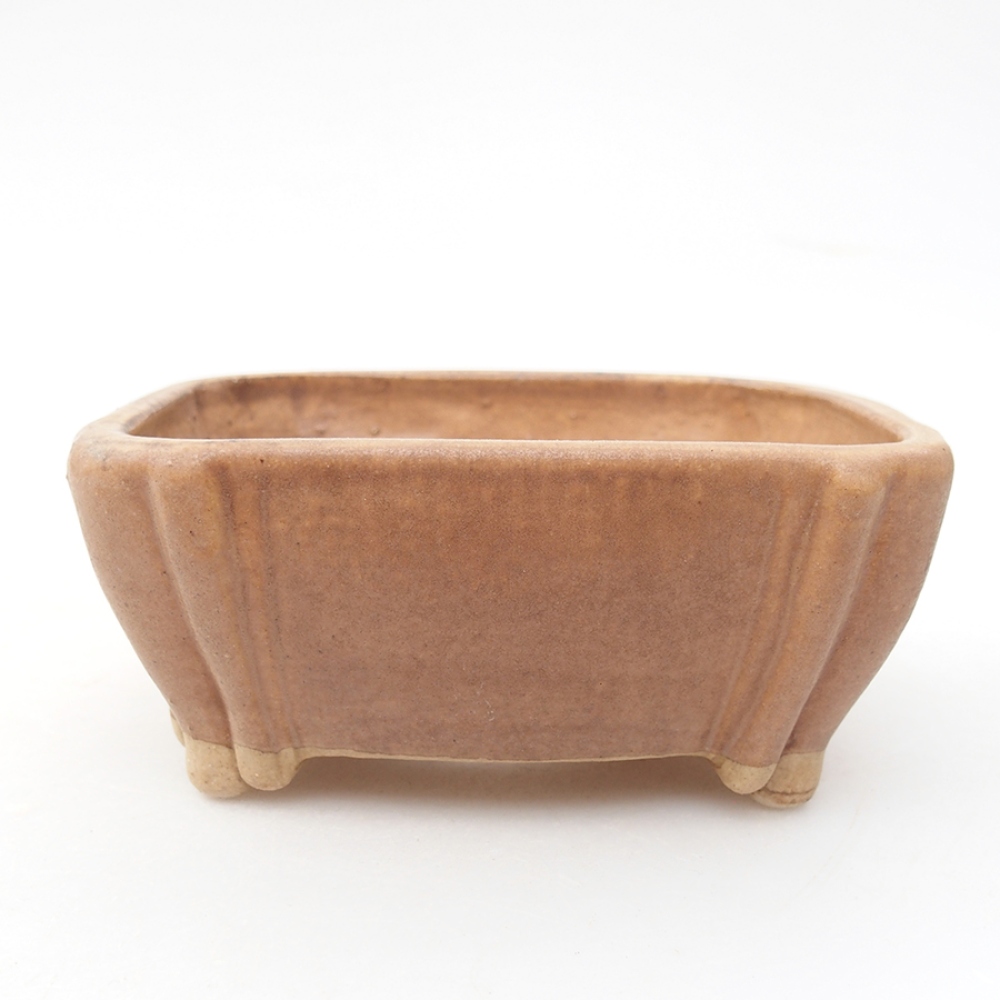 Ceramiczna miska do bonsai 10,5 x 8,5 x 4 cm, kolor różowy