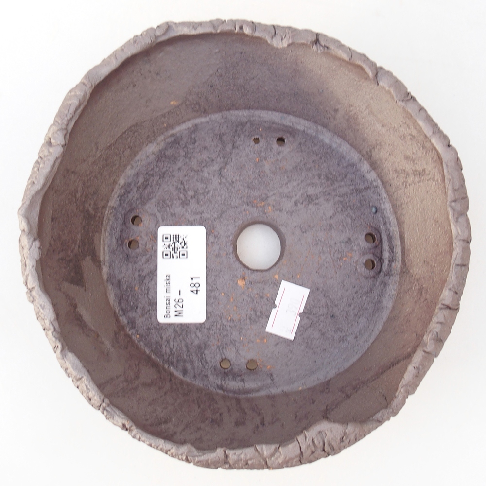 Ceramiczna miska do bonsai 16 x 16 x 5 cm, kolor metaliczny