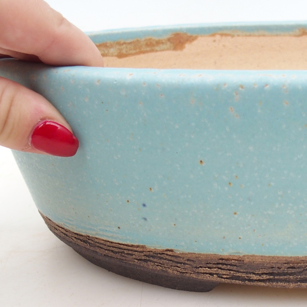 Misa do bonsai 28,5 x 21 x 8 cm, kolor niebieski