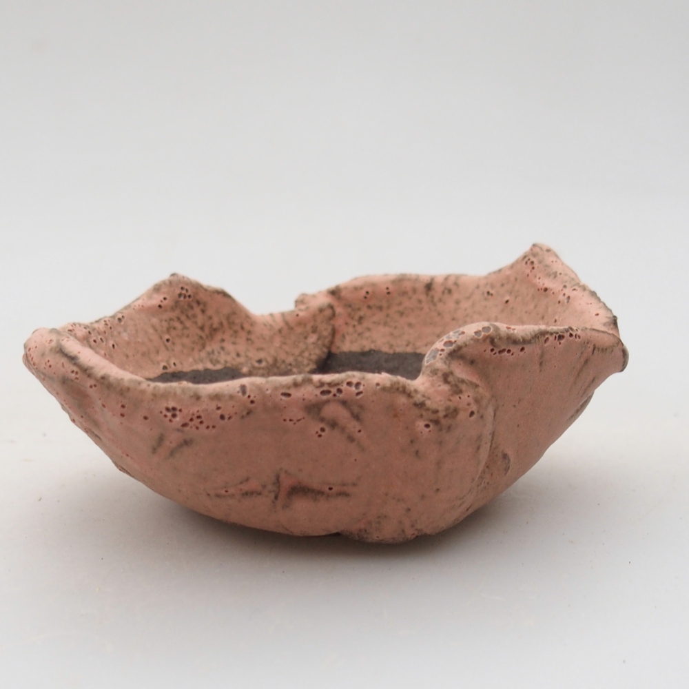Ceramiczna muszla 9 x 7,5 x 4 cm, kolor różowy