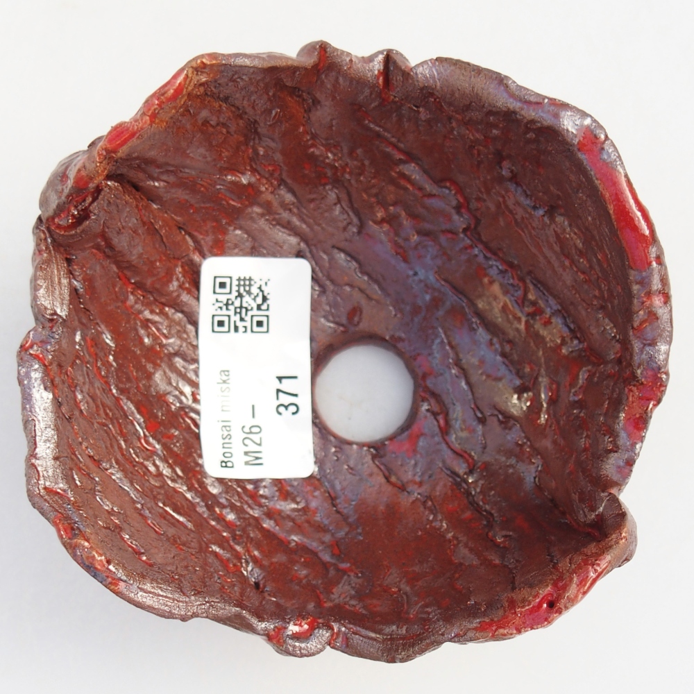 Muszla ceramiczna 10 x 9,5 x 6 cm, kolor brązowy