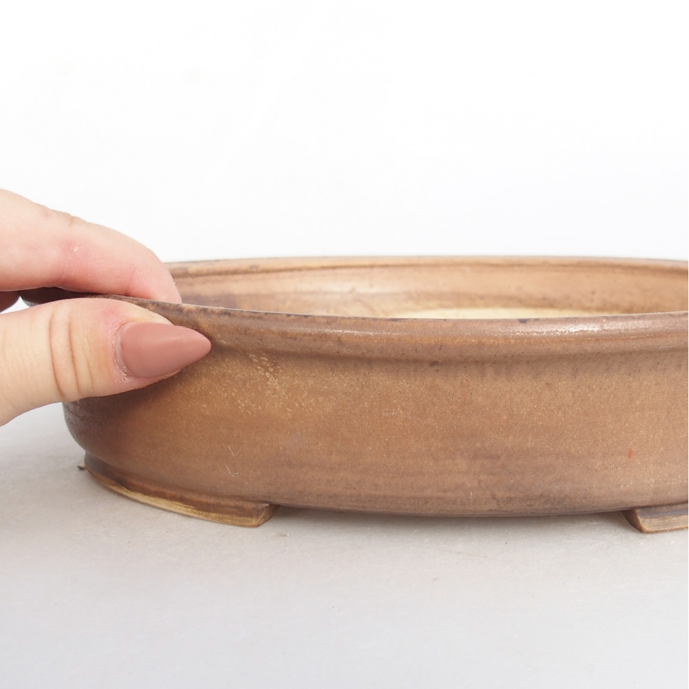 Ceramiczna miska na bonsai 24 x 20,5 x 5 cm, różowa