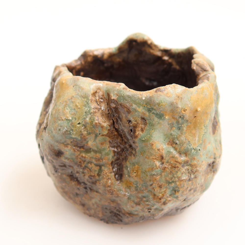 Ceramiczna skorupka  5,5 x 5,5 x 5,5 cm, kolor zielony