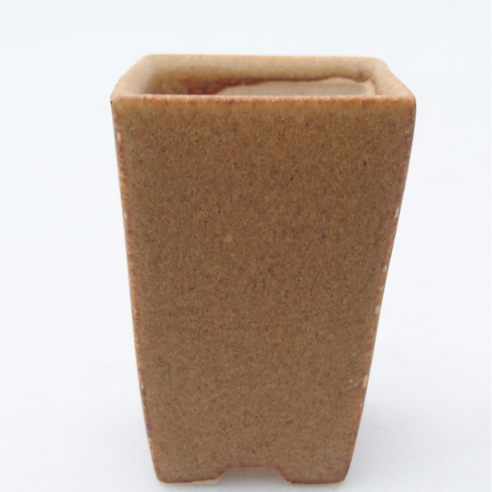 Mini miska do bonsai 3,5 x 3,5 x 5 cm, brązowa