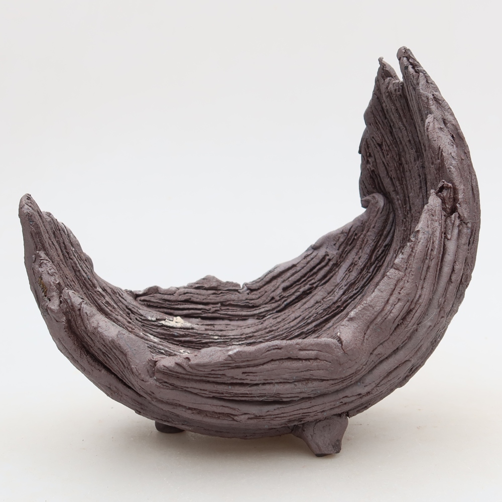 Ceramiczna skorupa  15 x 11 x 15 cm, kolor brązowy