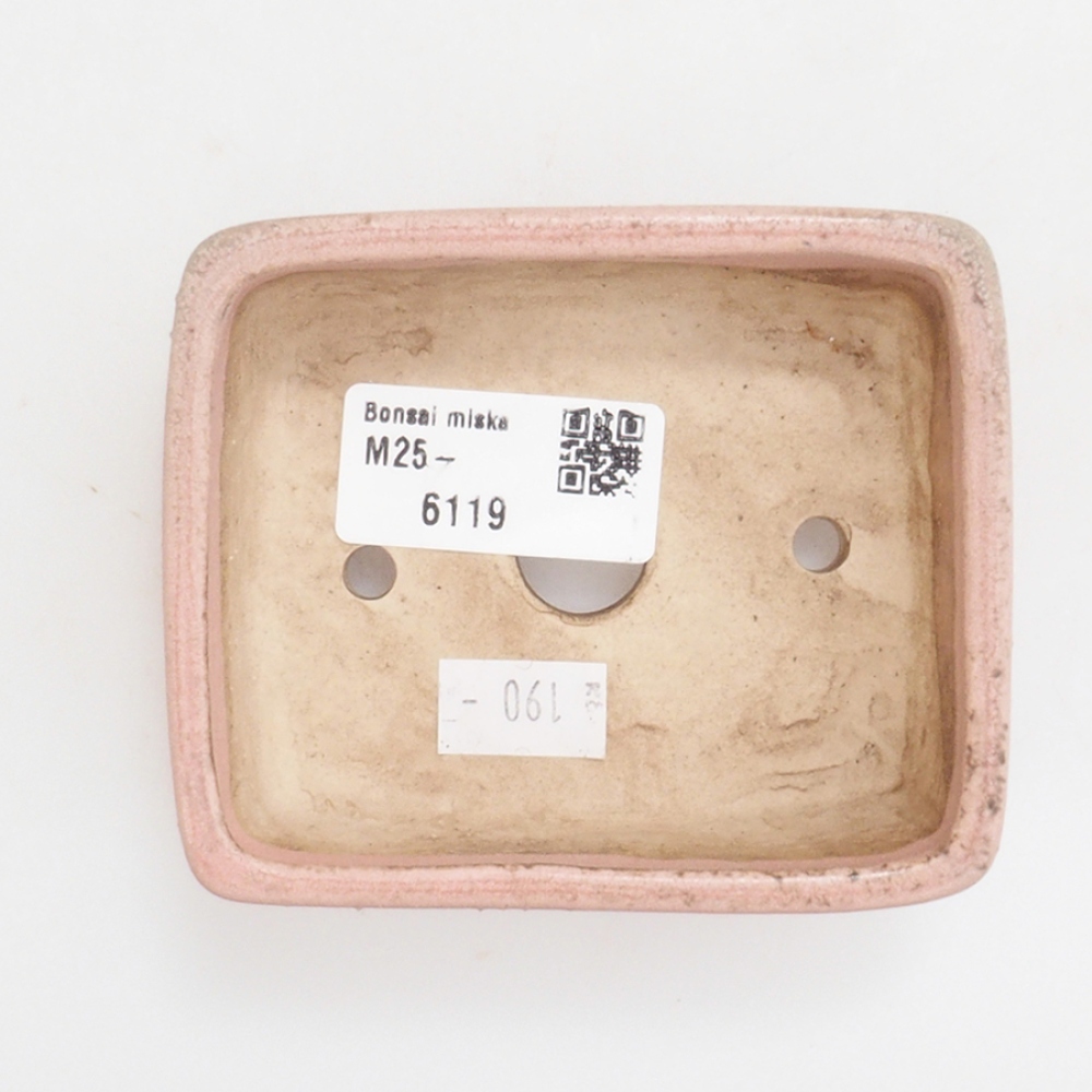 Ceramiczna miska do bonsai 9,5 x 8 x 3,5 cm, kolor różowy