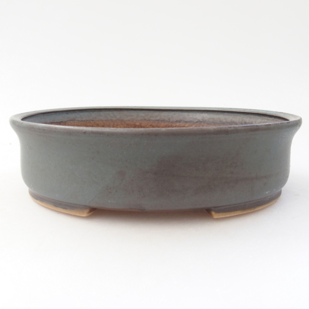 Ceramiczna miska na bonsai 17,5 x 16 x 4,5 cm, kolor niebieski