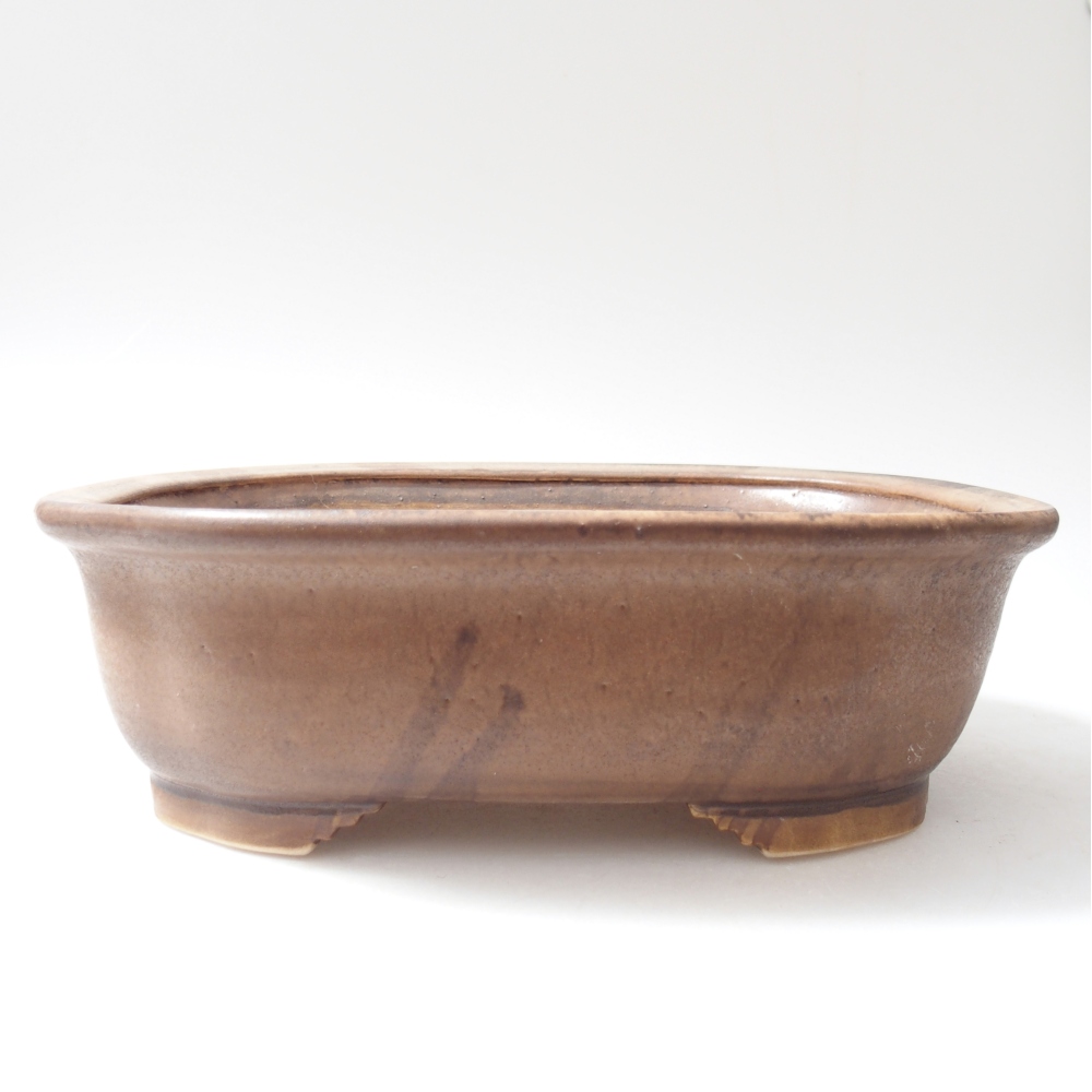 Ceramiczna miska na bonsai 25 x 21 x 8 cm, różowa