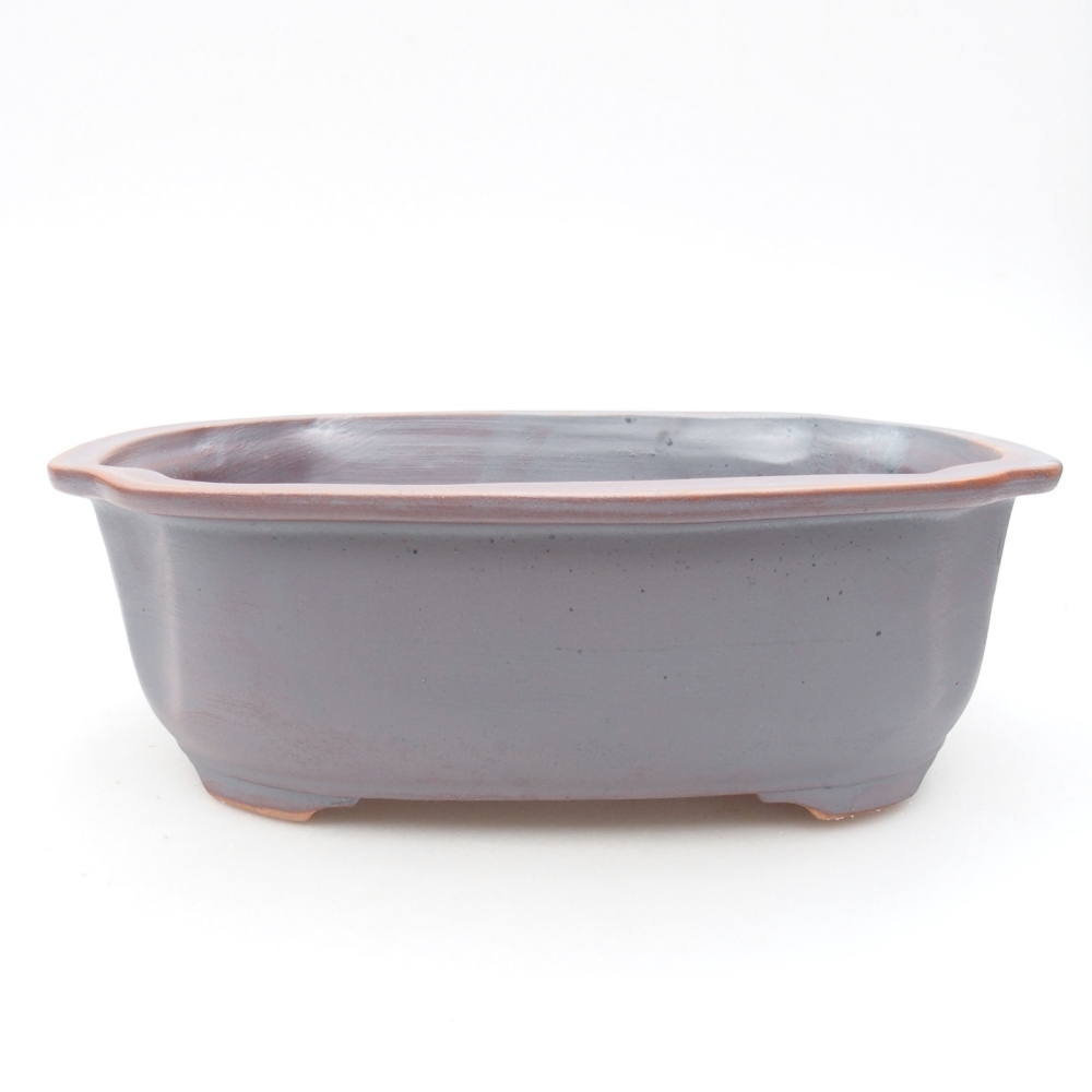 Ceramiczna miska bonsai 22,5 x 17,5 x 7,5 cm, kolor metaliczny