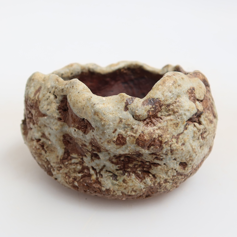 Ceramiczna skorupka  6,5 x 6,5 x 5,5 cm, kolor zielony