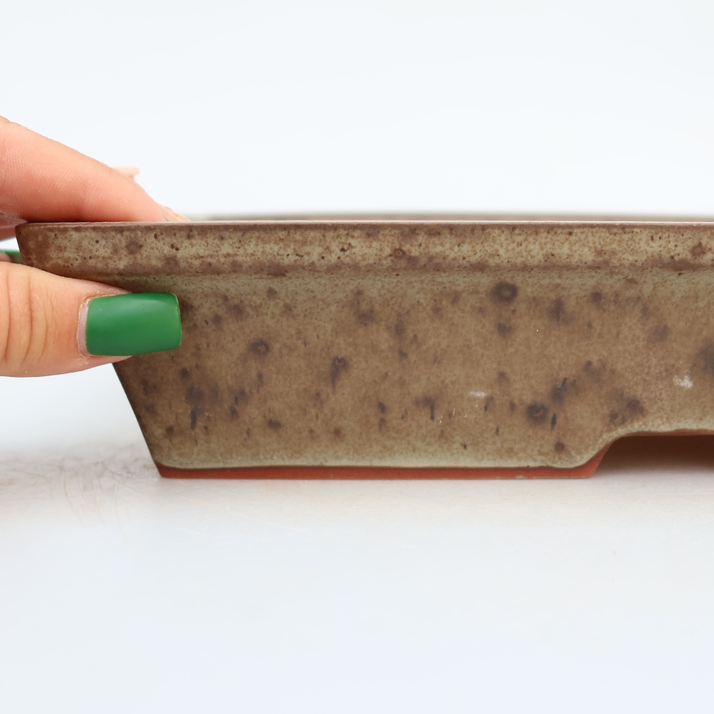 Ceramiczna miska  26 x 20 x 5 cm, kolor brązowy