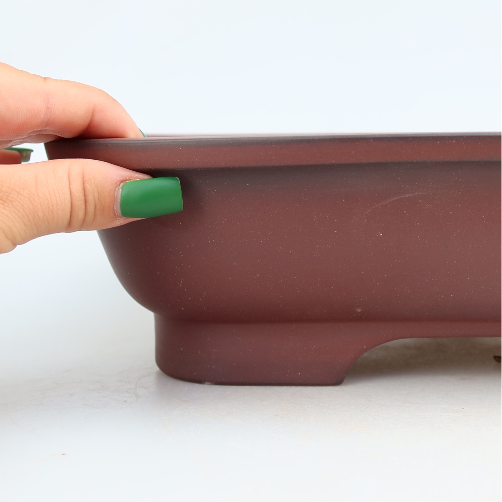 Ceramiczna miska  32 x 24,5 x 8,5 cm, kolor ceglasty