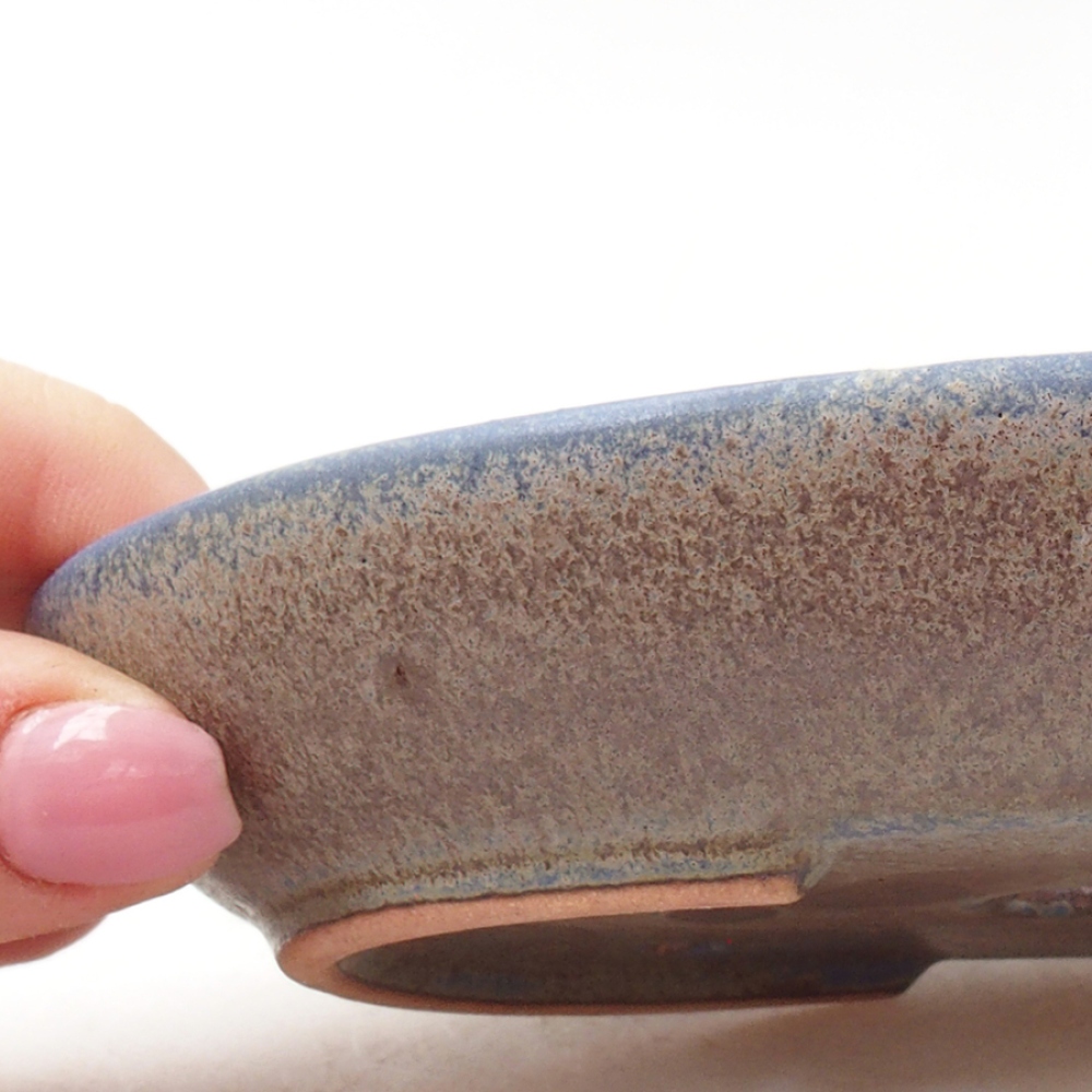 Ceramiczna miska bonsai 15,5 x 11 x 3 cm, kolor niebieski