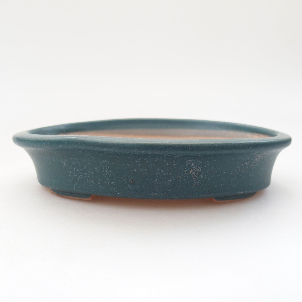 Ceramiczna miska bonsai 13 x 11 x 3 cm, kolor niebieski