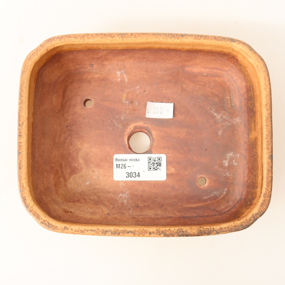 Ceramiczna miseczka do bonsai 18 x 14 x 4,5 cm, kolor różowy
