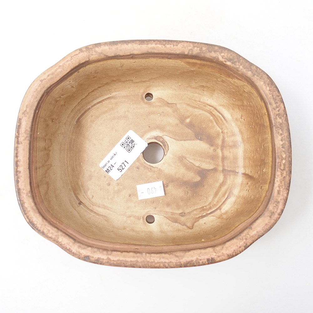 Ceramiczna miska do bonsai 20 x 16 x 7  cm, kolor różowy