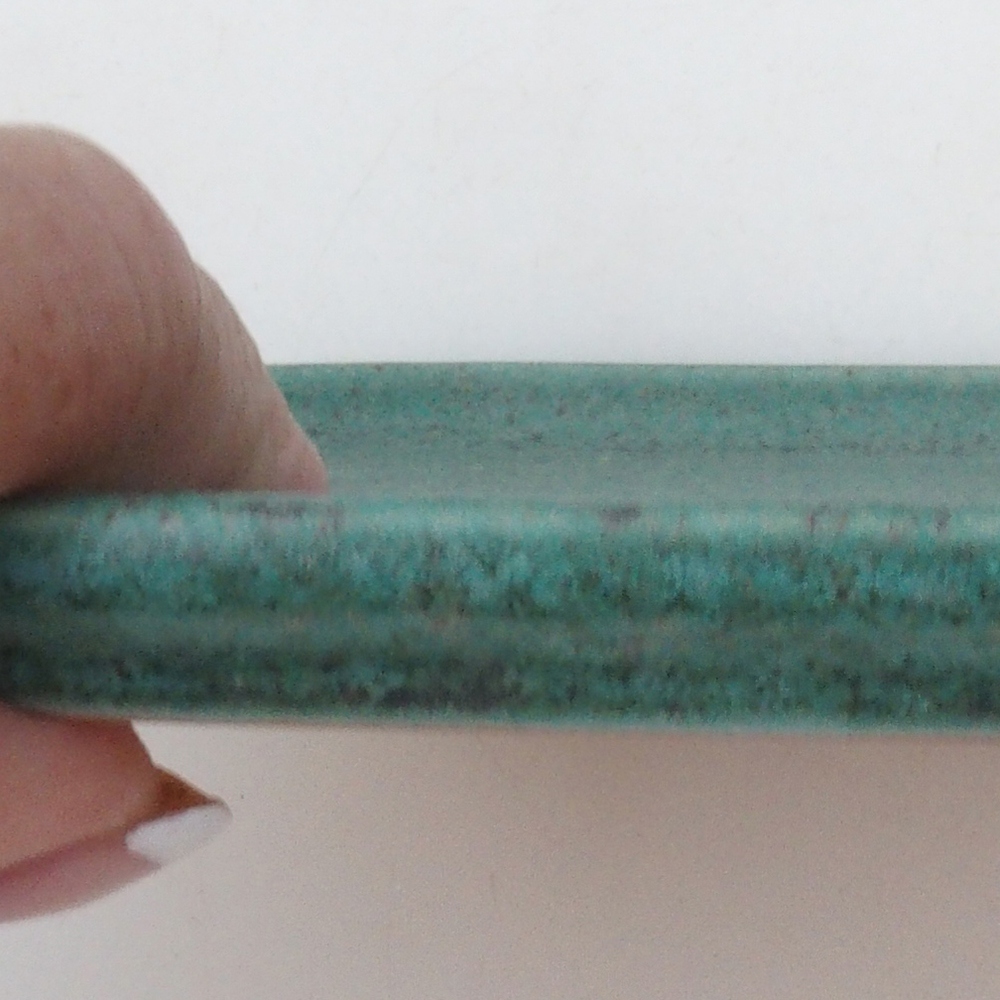 Miska ceramiczna H37 -14,5 x 13 x 1 cm - zielona