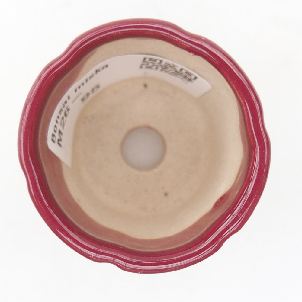 Mini miska do bonsai 4 x 4 x 4,5 cm, bordowa