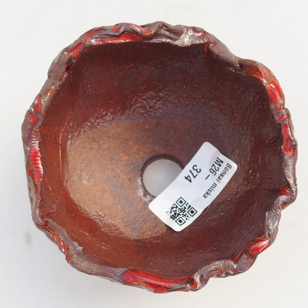 Ceramiczna muszla 10 x 10 x 8 cm, kolor brązowy