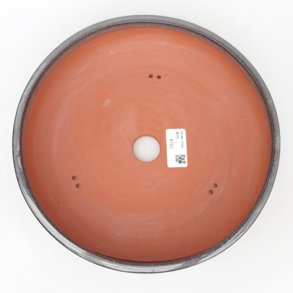 Ceramiczna miska do bonsai 25 x 25 x 6 cm, szara